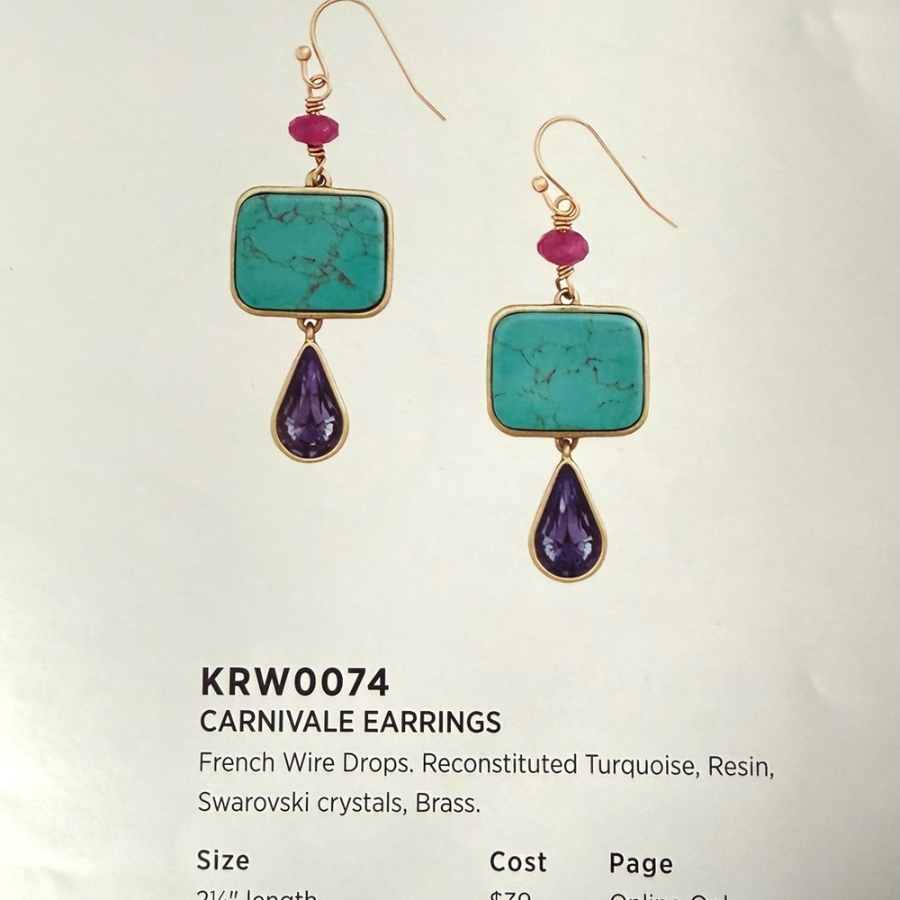 Silpada K&R Carnivale Earrings - Picture 6 of 6